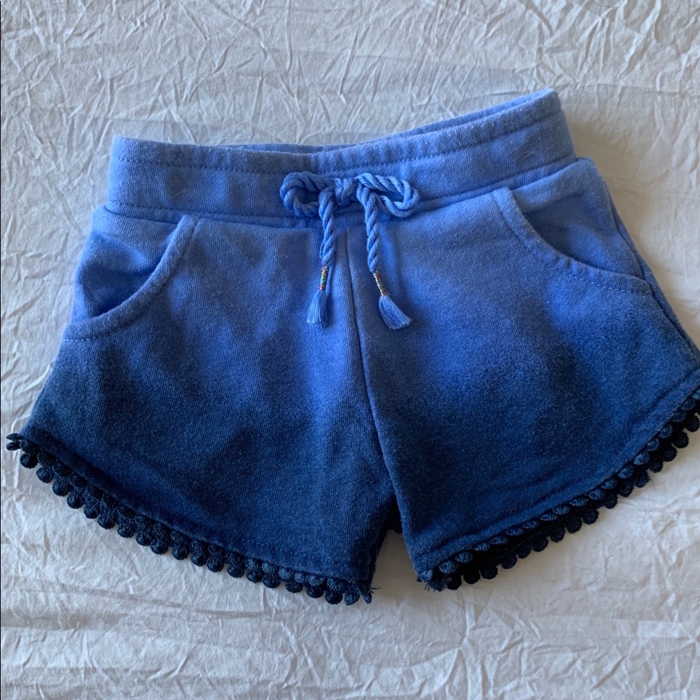 Girls ombré blue shorts